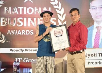 Mr. Jyoti Thakuria Honored with Growth and Innovation Award at National Business Awards 2025