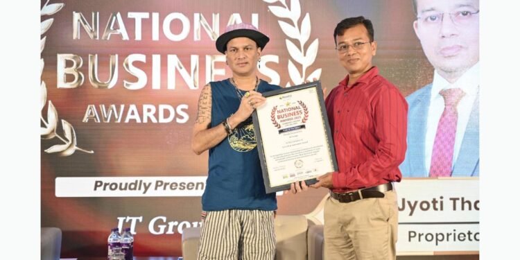 Mr. Jyoti Thakuria Honored with Growth and Innovation Award at National Business Awards 2025