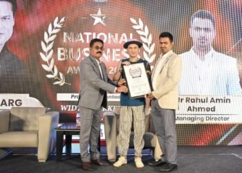 Mr. Rahul Amin Ahmed Awarded Best FMCG Product Supplier in North East at National Business Awards 2025