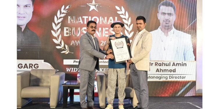 Mr. Rahul Amin Ahmed Awarded Best FMCG Product Supplier in North East at National Business Awards 2025