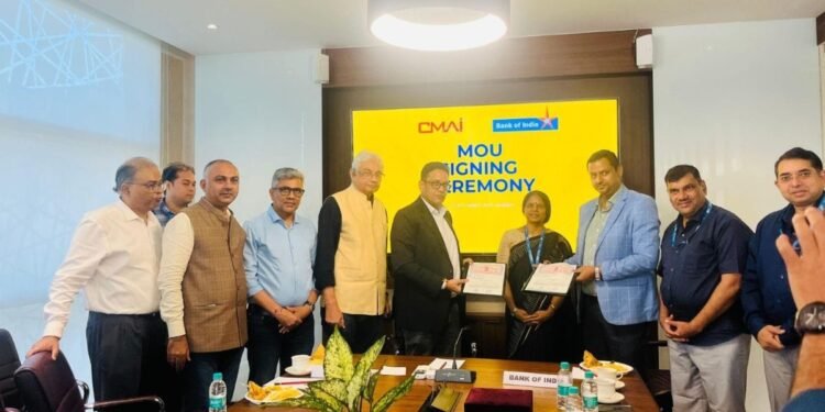 CMAI Signs MoU with Bank of India to Enhance Banking Benefits for MSME Members