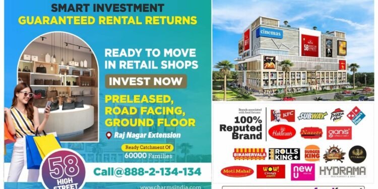 Charms India: Retail Shops Available at Raj Nagar Extension, Ghaziabad