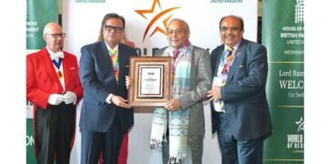 The 8th Awards ceremony of World Book of Records celebrated achievers from UK, Europe, Africa & Asia gathering 120 delegates at the UK Parliament