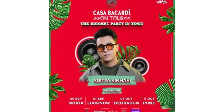 Casa BACARDÍ On Tour Set to Bring Aditya Rikhari Live to Noida, Lucknow, Dehradun & Pune