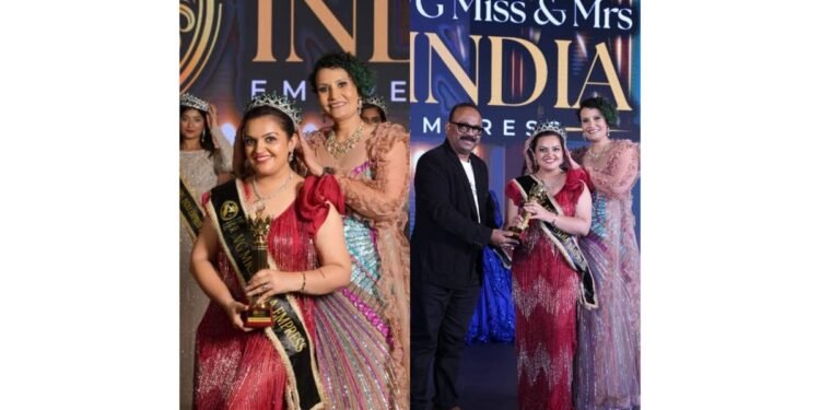 Priyamvada Chaudhary Crowned VG Mrs. India Empress 2025 Winner