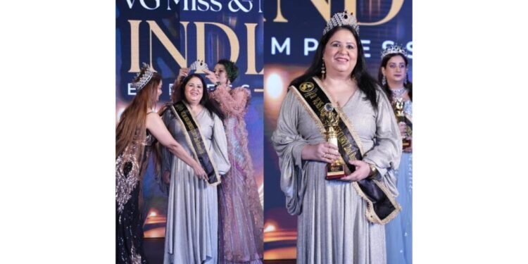 Neera Paritosh Crowned VG Ms India Curvy Second Runner-up at VG Ms India Empress 2025 – A Teacher, Life Coach & Changemaker