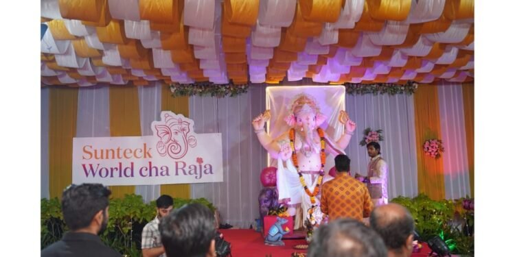 Cultural Performances And Devotion Highlight Sunteck Worldcha Raja Visarjan Festivities