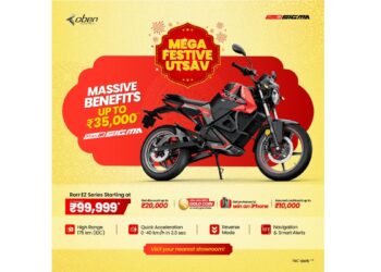 Oben Electric Announces ‘Mega Festive Utsav’ with Benefits Worth Rs 35,000 and Assured Rewards on Rorr EZ Sigma and Rorr EZ