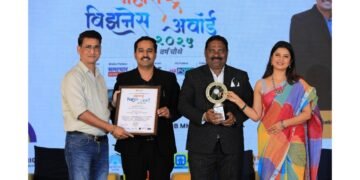 Er. Chandrashekhar Dange & Mr. Ajit Jadhav of CDIL Real Estate & Infrastructure Honored as Best Developers of Premium Farmhouse Plots at Maharashtra Business Awards 2025