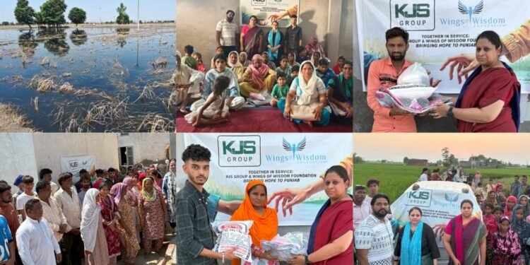 Wings of Wisdom Foundation & KJS Ahluwalia Group of Companies Extend Flood Relief to 500 Families in Punjab
