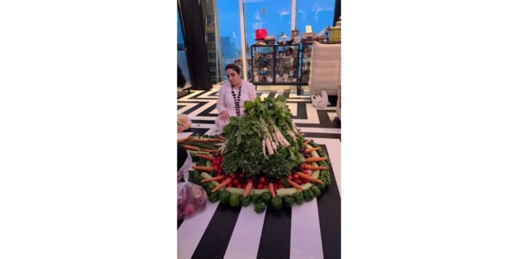 Gurumaa Karishma Shetty Performs Unique Worship by Creating a Shivling from Vegetables