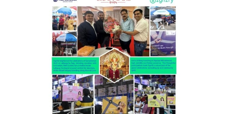 Signify Lights Up Devotion with Ecolink Fans at Lalbaugcha Raja Ganeshotsav 2025