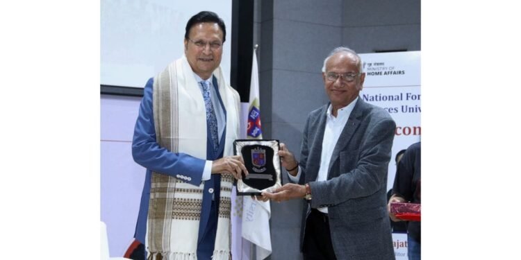 India TV Chairman Shri Rajat Sharma Delivers Insightful “Special Talk” at NFSU