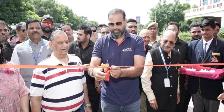 Yusuf Pathan inaugurates the 37th center of Cricket Academy of Pathans (CAP) in Ajmer (Rajasthan)