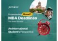 Understanding Round 1 MBA Deadlines at Top Global Schools: An International Student’s Perspective