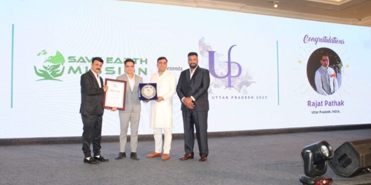 “Shri Rajat Pathak Named Icon of Uttar Pradesh 2025 – The Visionary Entrepreneur Who Transformed Kashi’s Legacy into Global Inspiration”