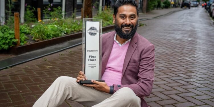 Sabyasachi Crowned World Champion of Public Speaking in Philadelphia