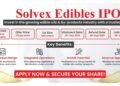 Solvex Edibles Limited Announces SME IPO on BSE