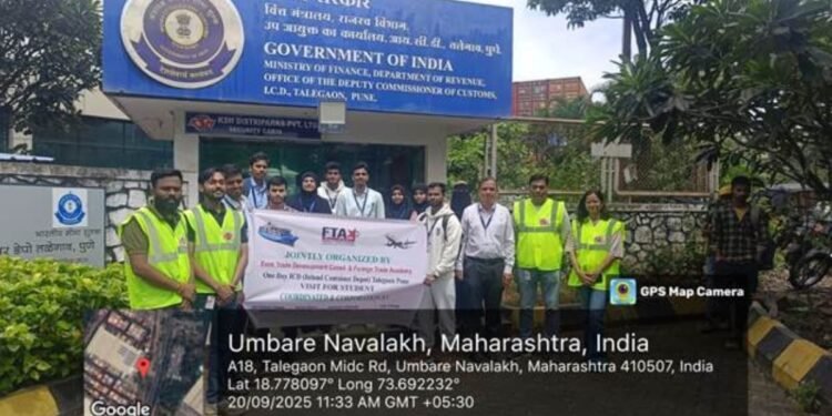Foreign Trade Academy Organises One-Day Industrial Visit to ICD Talegaon, Pune