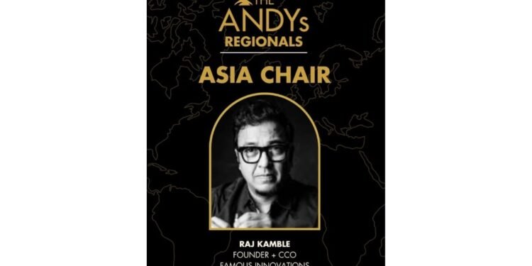 Indian Ad Veteran Raj Kamble Named Asia Chair for The ANDY Awards Regionals