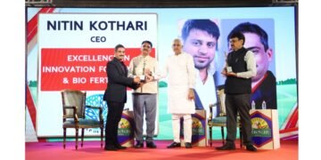 GB Agro Industries Honored with Excellence in Innovation Award for Organic & Bio Fertilizers by Gujarat Assembly Speaker and State Minister