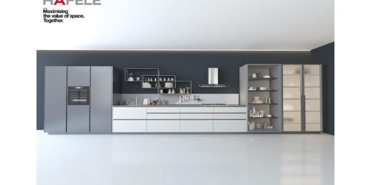 Hafele Profin Aluminium Profile Range Redefines Modern Kitchens with Stack Modular Shelving