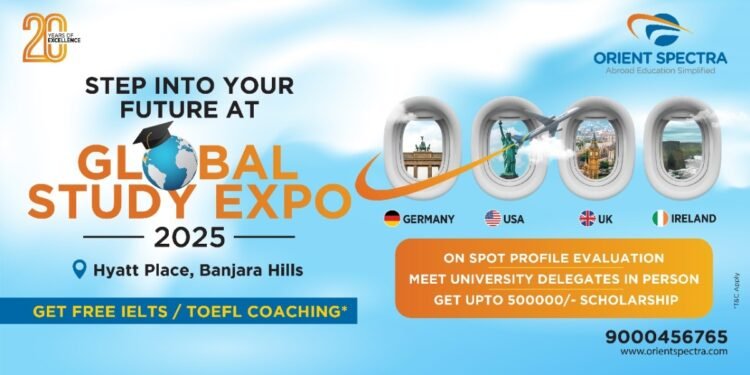 Orient Spectra Announces Global Study Expo 2025 in Hyderabad – Unlock Scholarships up to INR 5 Lakhs