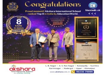Akshara International School Ranked Among India’s Top Institutions for Excellence in Education