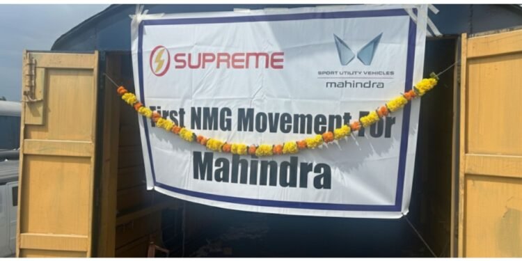 Supreme Group Successfully Executes First NMG Railway Movement for Mahindra and Volkswagen Skoda