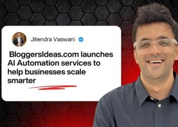 Jitendra Vaswani’s BloggersIdeas launches AI Automation services to help businesses scale smarter