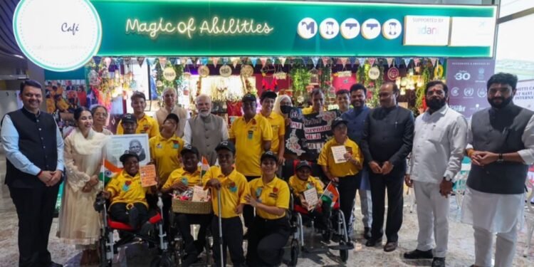 Prime Minister Narendra Modi Visits Mitti Cafe at Adani’s Navi Mumbai International Airport (NMIA), Celebrating Inclusion and Empowerment