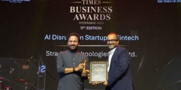 Abhinav Gupta-led Stradux Honored at Times Business Awards 2025 in Hyderabad