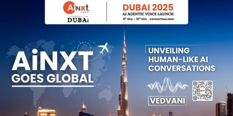AiNXT Goes Global: The Grand Dubai Launch of ‘VedVani’ – A Human-Like Voice AI Revolution