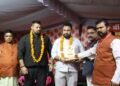Sandeep Khasa Honoured by Pravasi Jan Kalyan Sangh at 17th Vishal Chhath Puja Samaroh in Gurgaon
