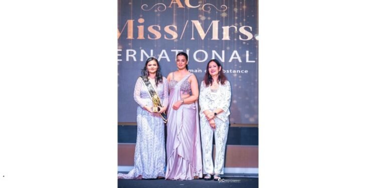 Umang Verma Crowned “Miss International – Miss Beauty With Brains” at Asherwaad Consultants Miss/Mrs International Woman of Substance 2025