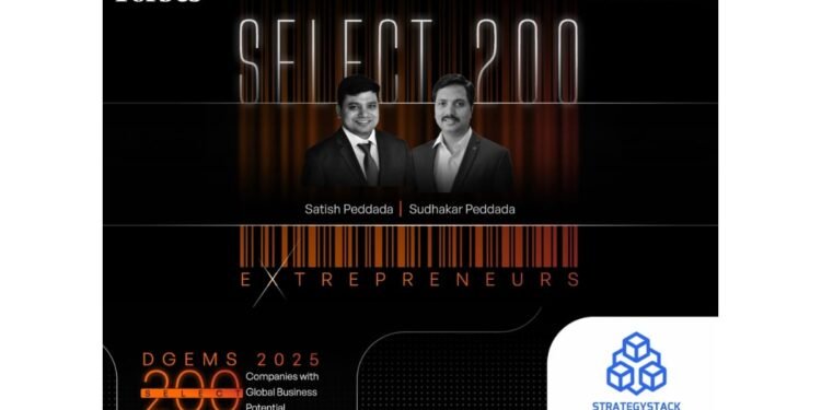 StrategyStack Named to Forbes India DGEMS 2025 for Global Strategy & Digital Impact