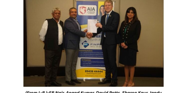 UK-based Association of International Accountants (AIA) Announces Strategic Partnership with India’s Finprov Learning