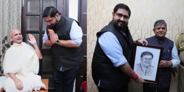 Governor of Punjab and Sahil Luthra Join in Spiritual Dialogue with Shri Hansratna Surishwarji Maharaj Ji