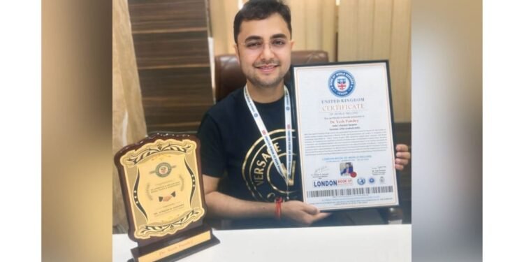 Dr. Yash Pandey Honoured by London & Asian Book of Record for 1000 Surgeries in 100 Days