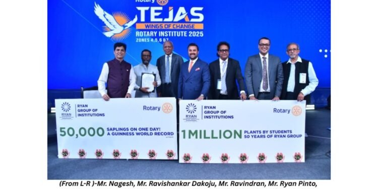 Ryan Group of Institutions and Rotary Club Launch India’s Largest School-Led Tree Plantation Drive