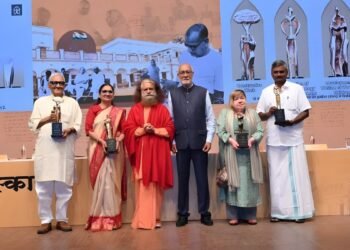 47th Jamnalal Bajaj Awards Recognize Gandhian Warriors in Presence of the Chief Guest HH Swami Chidanand Saraswati