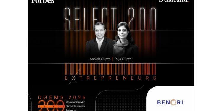 Benori Recognised in Forbes India DGEMS 2025 Select 200