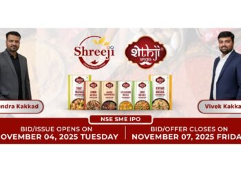 Shreeji Global FMCG Limited Announces INR 85 Crore IPO closing on November 7th, 2025