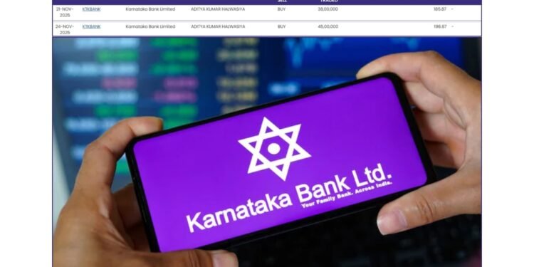 Halwasiya Adds Another 45 Lakh Shares To Karnataka Bank Stake, Signalling Serious Long-Term Entry