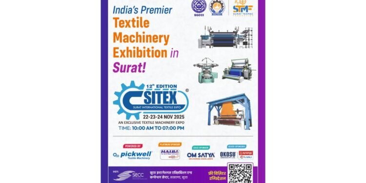 12th Edition of Surat International Textile Expo ‘SITEX 2025’ to be held in Surat in November 2025