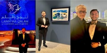 Vivek Abrol and Abeer Abrol, were honoured guests at the historic opening of Lawh Wa Qalam: M. F. Husain Museum in Doha