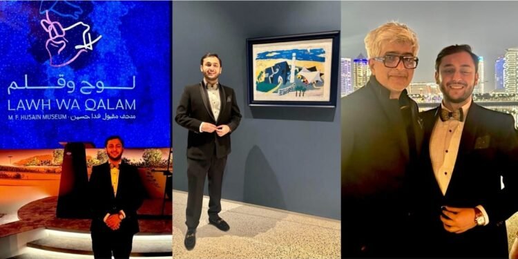 Vivek Abrol and Abeer Abrol, were honoured guests at the historic opening of Lawh Wa Qalam: M. F. Husain Museum in Doha