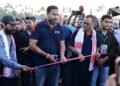 Yusuf Pathan inaugurates the 38th center of Cricket Academy of Pathans (CAP) in Dibrugarh (Assam)
