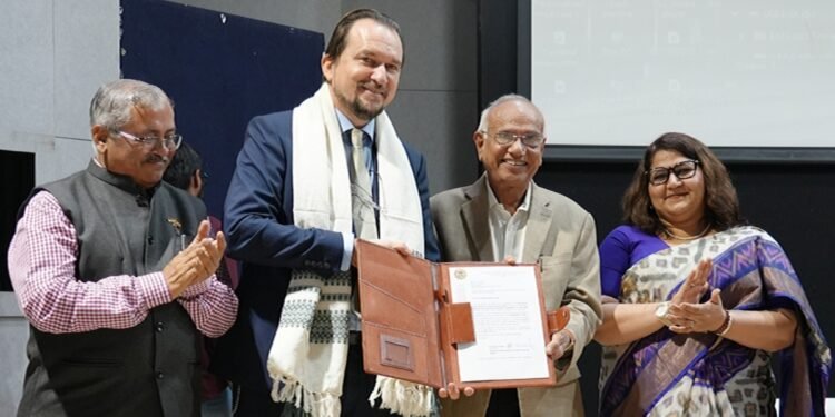 IAFS President visits NFSU, appoints Dr. J.M. Vyas ‘Global Forensic Ambassador’