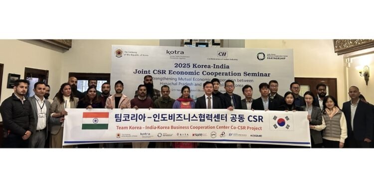 Korea and Himachal Pradesh take first step towards economic partnership at Joint CSR Economic Cooperation Seminar